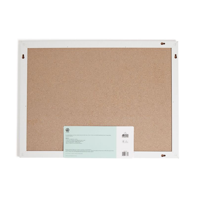 slide 7 of 7, U Brands 17"x23" Thin Décor Linen Bulletin White, 1 ct