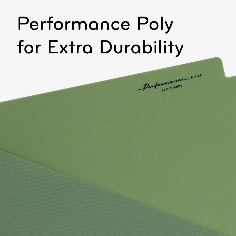 slide 4 of 6, U Brands Performance 5 Tab Poly Dividers with Pockets Gem Tone, 1 ct