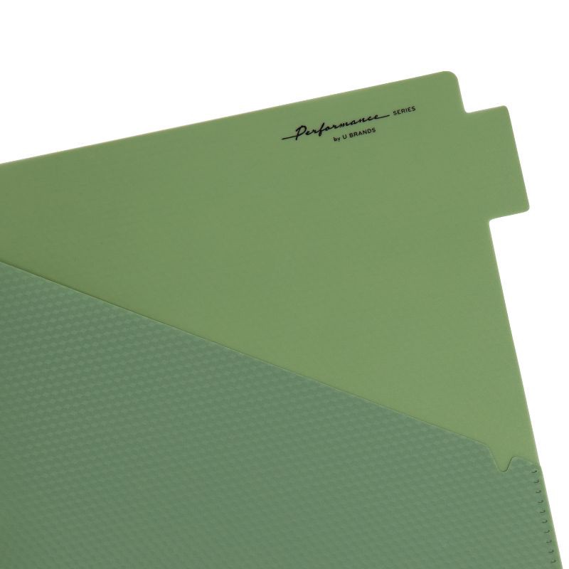 slide 6 of 6, U Brands Performance 5 Tab Poly Dividers with Pockets Gem Tone, 1 ct