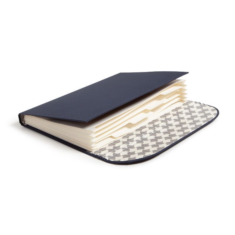 slide 8 of 8, U Brands 7 Pockets Book Cloth Document Holder Mid Century Geo, 1 ct