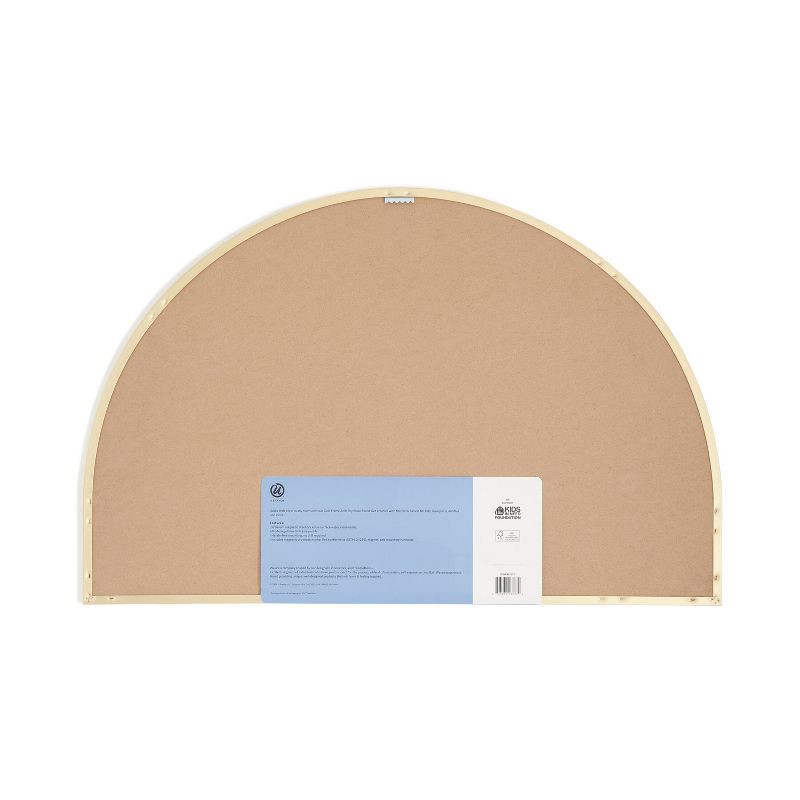 slide 8 of 10, U Brands 15"x23" Metal Frame Arch Dry Erase Board Gold: Magnetic Whiteboard, Wall Mount, Includes Hardware, 1 ct