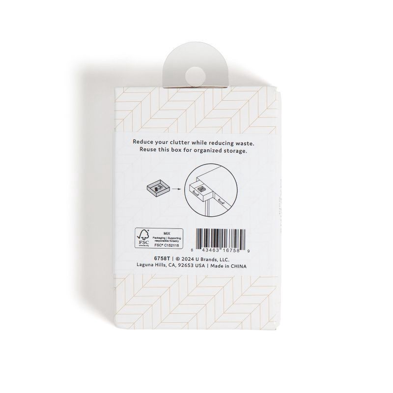 slide 7 of 9, U Brands 100ct Gold Map Push Pins: Thumb Tacks for Wall, Plastic, Clips & Fasteners, Art & Stationery, 0.87" Height, 100 ct