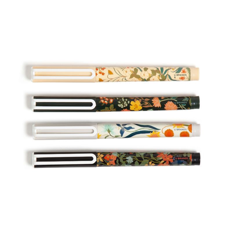 slide 2 of 8, U Brands 4ct Fine Point Fashion Dry Erase Markers Botanical Studies: Desk Accessories for Teachers & Dry Erase Board, 4 ct