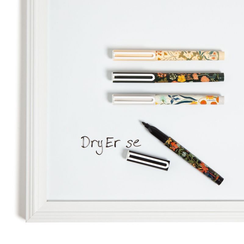slide 8 of 8, U Brands 4ct Fine Point Fashion Dry Erase Markers Botanical Studies: Desk Accessories for Teachers & Dry Erase Board, 4 ct
