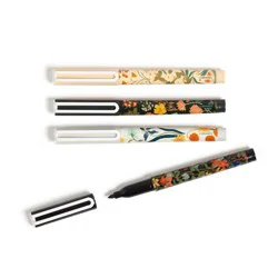U Brands 4ct Fine Point Fashion Dry Erase Markers Botanical Studies: Desk Accessories for Teachers & Dry Erase Board