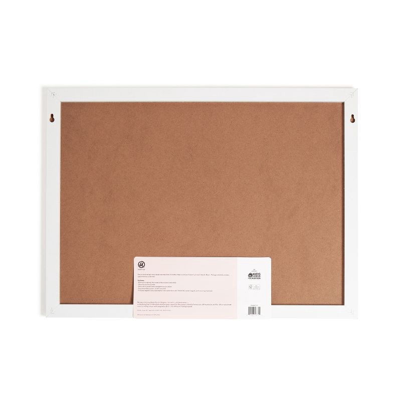 slide 5 of 7, U Brands 17"x23" Thin Décor Frame Dry Erase Calendar White, 1 ct