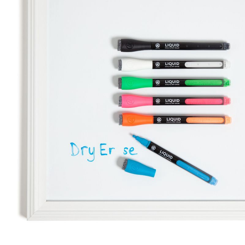slide 10 of 10, U Brands 6ct Liquid Chalk & Dry Erase Markers, 6 ct