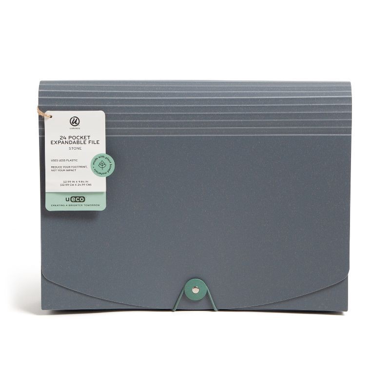slide 4 of 11, U Brands U Eco 24 Pocket Poly Expandable File Stone, 1 ct