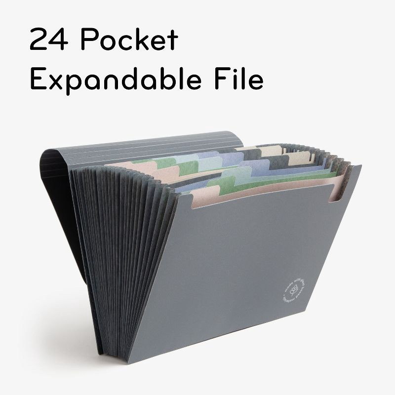 slide 5 of 11, U Brands U Eco 24 Pocket Poly Expandable File Stone, 1 ct