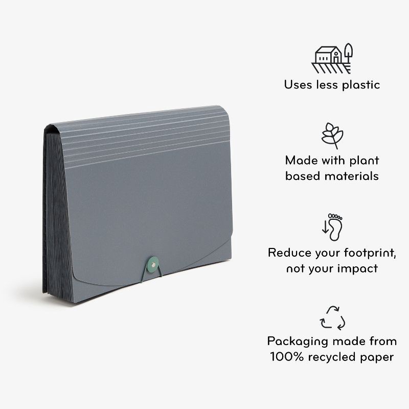 slide 6 of 11, U Brands U Eco 24 Pocket Poly Expandable File Stone, 1 ct