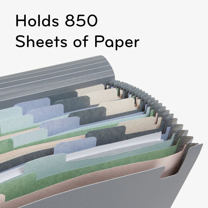 slide 7 of 11, U Brands U Eco 24 Pocket Poly Expandable File Stone, 1 ct