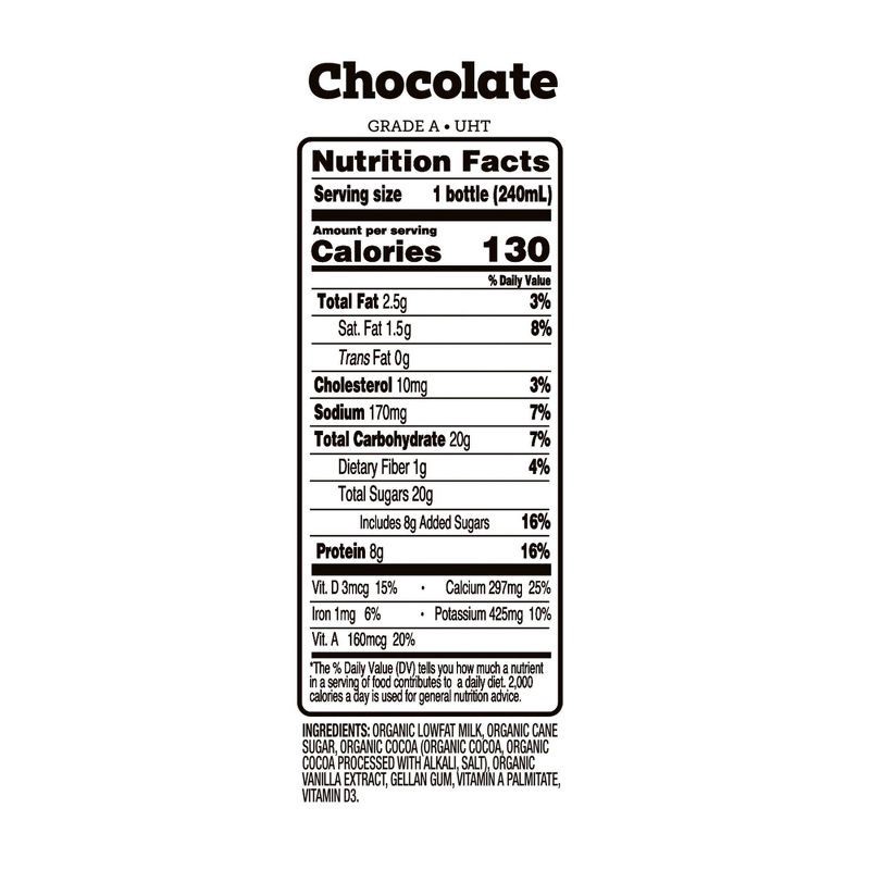 slide 5 of 5, good2grow Organic Chocolate Milk - 8 fl oz Bottle, 8 fl oz