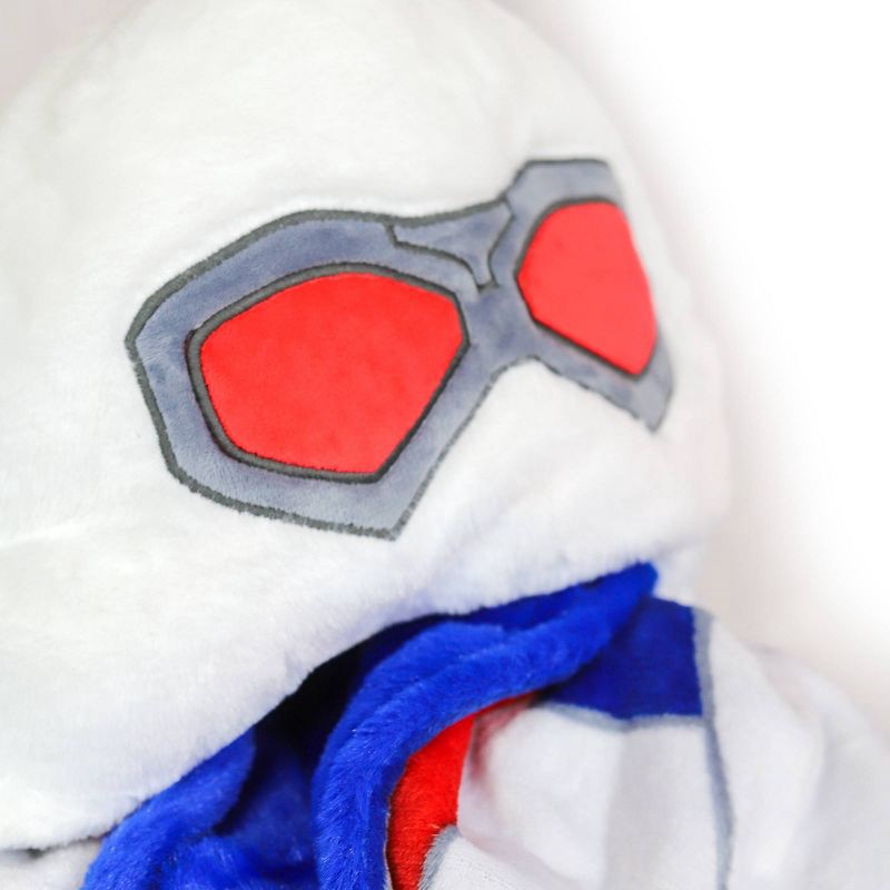 slide 4 of 4, Marvel Captain America Sam Wilson Hooded Blanket, 1 ct