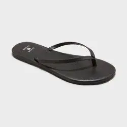 Women's Cali Flip Flop Sandals - Shade & Shore™ Black 9