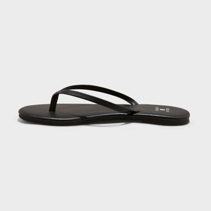 slide 2 of 4, Women's Cali Flip Flop Sandals - Shade & Shore™ Black 10, 1 ct