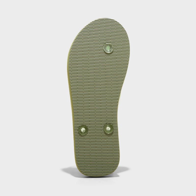 slide 4 of 4, Women's Sydney Flip Flop Sandals - Shade & Shore™ Olive Green 8: Slip-On Thong, Open Toe, 1 ct