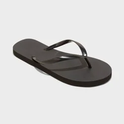 Women's Sydney Flip Flop Sandals - Shade & Shore™ Black 7: Slip-On Thong Strap, Open Toe Design
