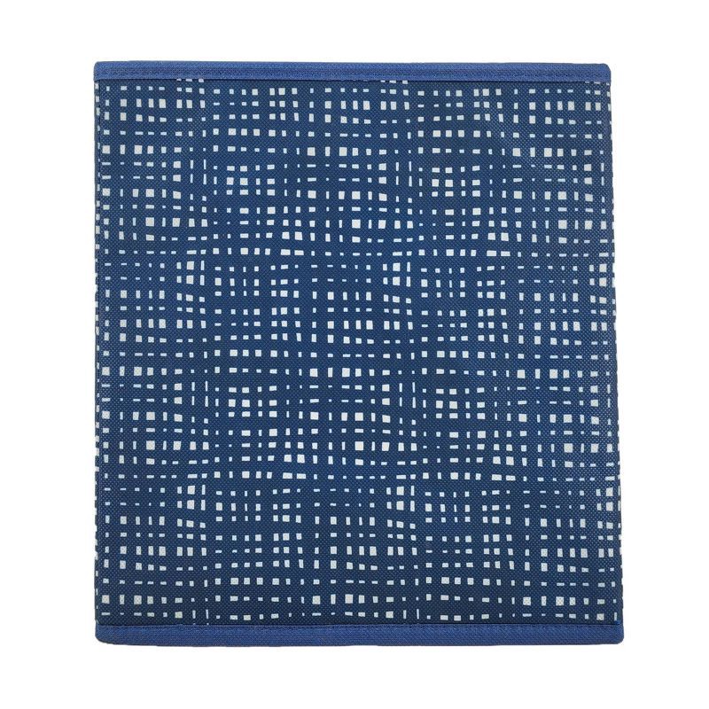 slide 4 of 6, 11" Fabric Bin Galaxy Blue Geometric - Room Essentials™: Square Storage Cube for Dorm Rooms, Folds Flat, 1 ct