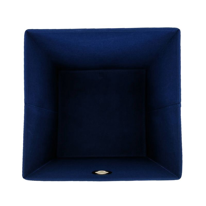 slide 5 of 6, 11" Fabric Bin Galaxy Blue Geometric - Room Essentials™: Square Storage Cube for Dorm Rooms, Folds Flat, 1 ct