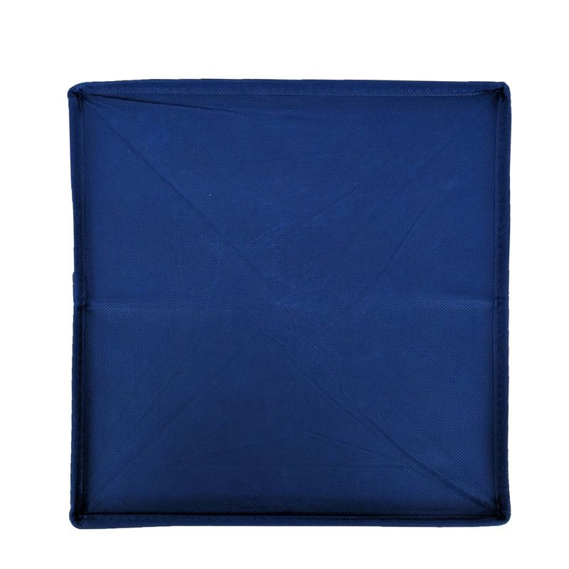 slide 6 of 6, 11" Fabric Bin Galaxy Blue Geometric - Room Essentials™: Square Storage Cube for Dorm Rooms, Folds Flat, 1 ct