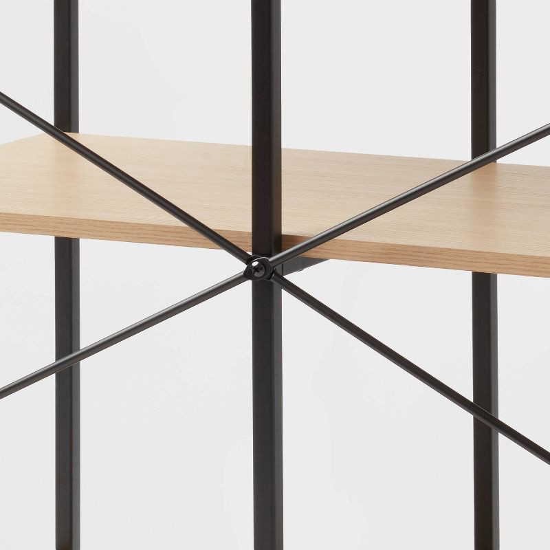 slide 4 of 4, 11" 4 Cube Storage Shelves - Brightroom™: Modular Storage Furniture, Anti-Tip, Paper Laminate, Powder-Coated Steel, 1 ct