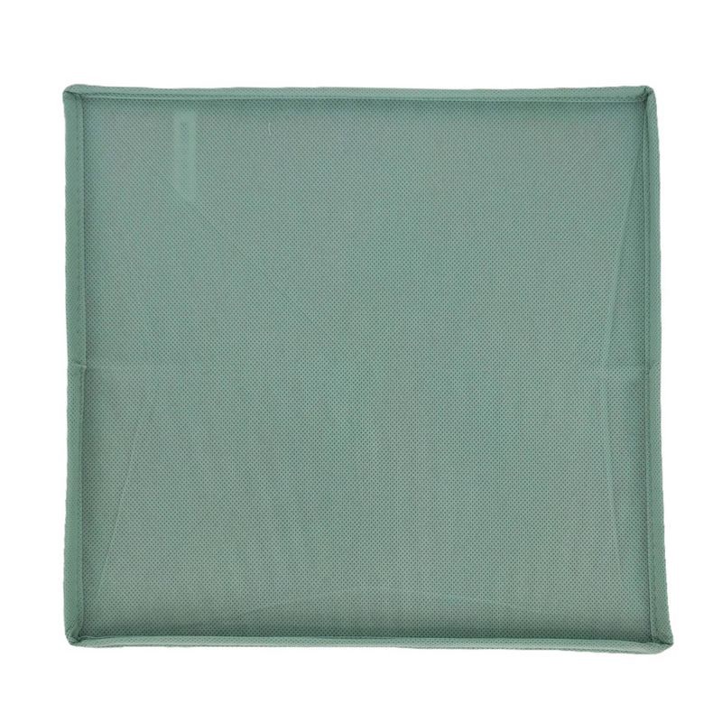 slide 6 of 6, 11" Fabric Bin Mint Floral - Room Essentials™: Square Storage Cube, Polyester, Folds Flat, 11 Inch System Compatible, 1 ct