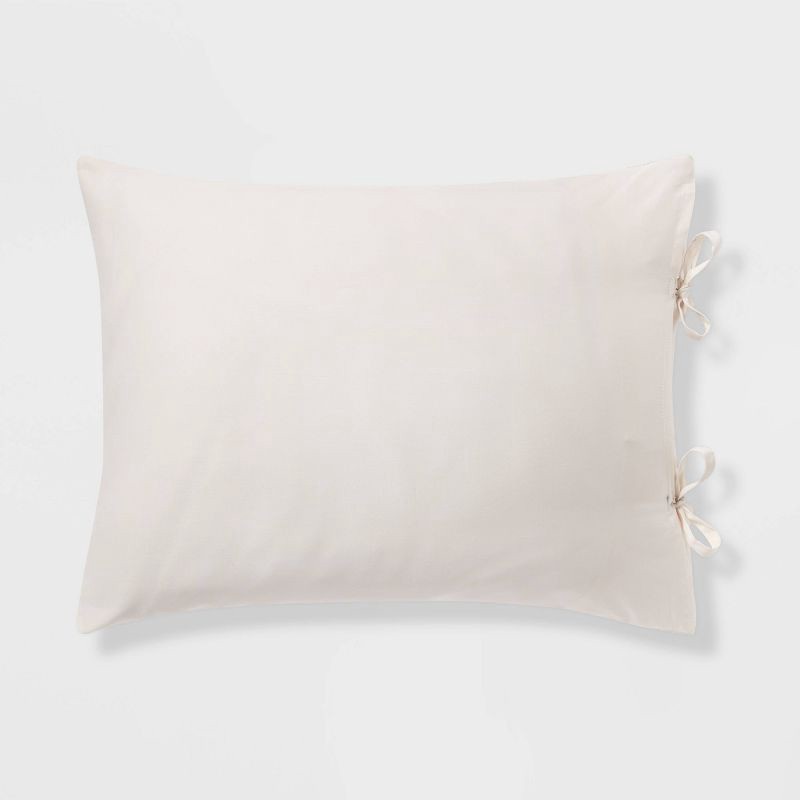 slide 5 of 6, Full/Queen Suzani Print Duvet Cover and Sham Set Ivory/Light Teal Blue - Threshold™, 1 ct