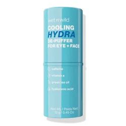 Wet n Wild Cooling Face De-Puffer Stick - 0.45oz: Contains Caffeine, Green Tea, Probiotics, Hyaluronic Acid