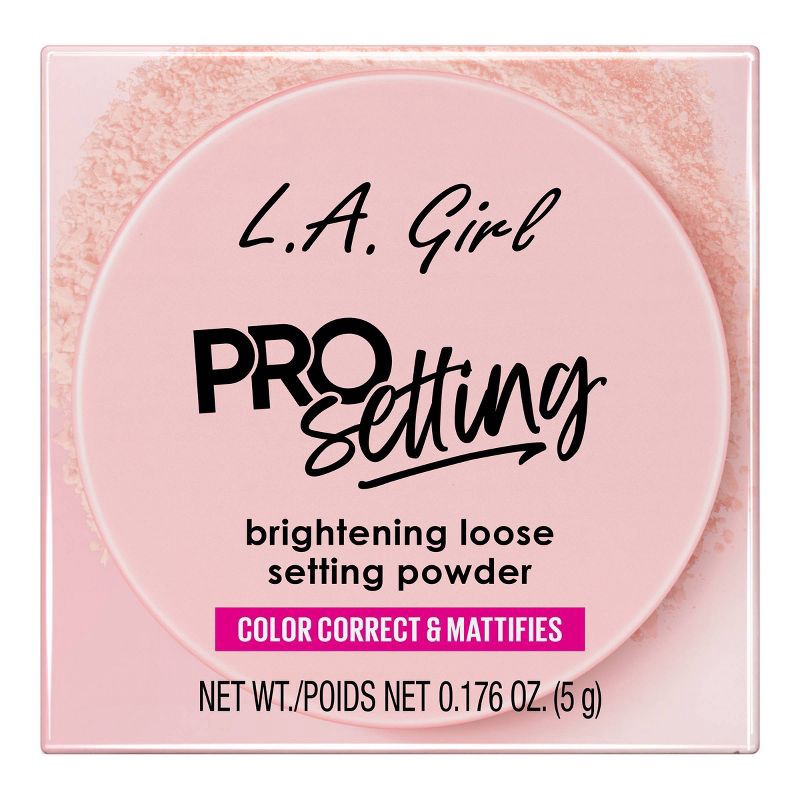 slide 1 of 7, L.A. Girl Pro Pink Loose Brightening & Setting Powder - 0.176oz, 0.176 oz