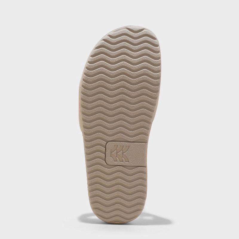 slide 4 of 4, Women's Makenna Slide Sandals - All In Motion™ Taupe 8: Slip On, Open Toe, EVA Outsole, 1 ct