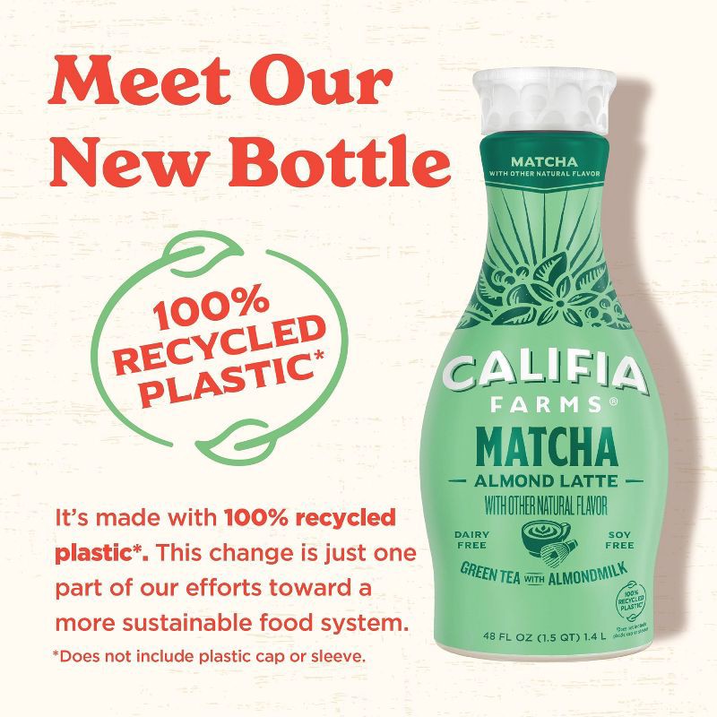 slide 3 of 7, Califia Farms Matcha Almond Latte - 48 fl oz, 48 fl oz