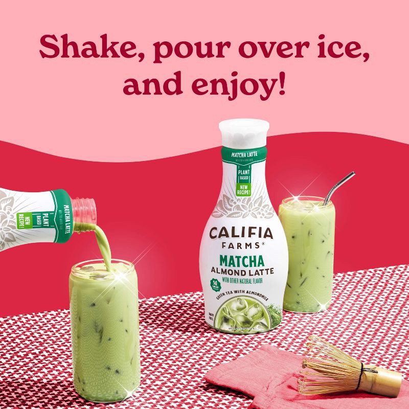 slide 5 of 9, Califia Farms Matcha Almond Latte - 48 fl oz, 48 fl oz