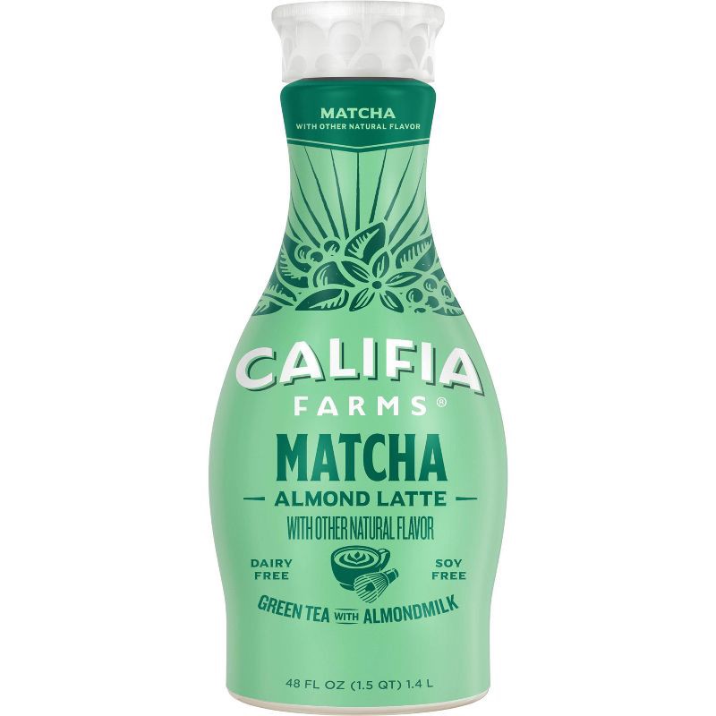 slide 1 of 7, Califia Farms Matcha Almond Latte - 48 fl oz, 48 fl oz