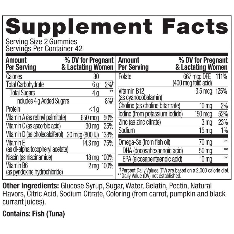slide 7 of 9, OLLY Essential Prenatal Multivitamin Gummies - Sweet Citrus - 84ct, 84 ct