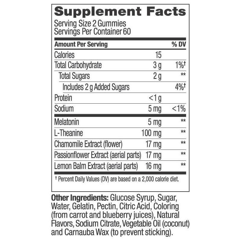 slide 5 of 6, OLLY Extra Strength Sleep Gummies with 5mg Melatonin - Blackberry Zen - 120ct, 5mg, 120 ct