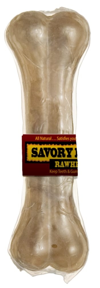 slide 1 of 1, Savory Prime 6.5" Rawhide Pressed Bone, 6.5 in