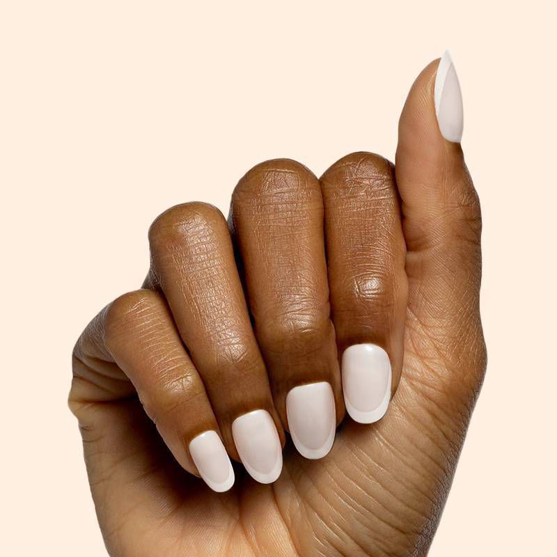 slide 4 of 5, Olive & June Fake Nails - S Round - Classic French - 32ct, 32 ct