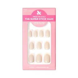 Olive & June Fake Nails - S Round - Classic French - 32ct