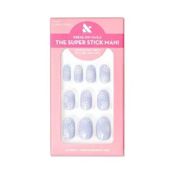 Olive & June Fake Nails - S Round - Floral Doodle - 32ct