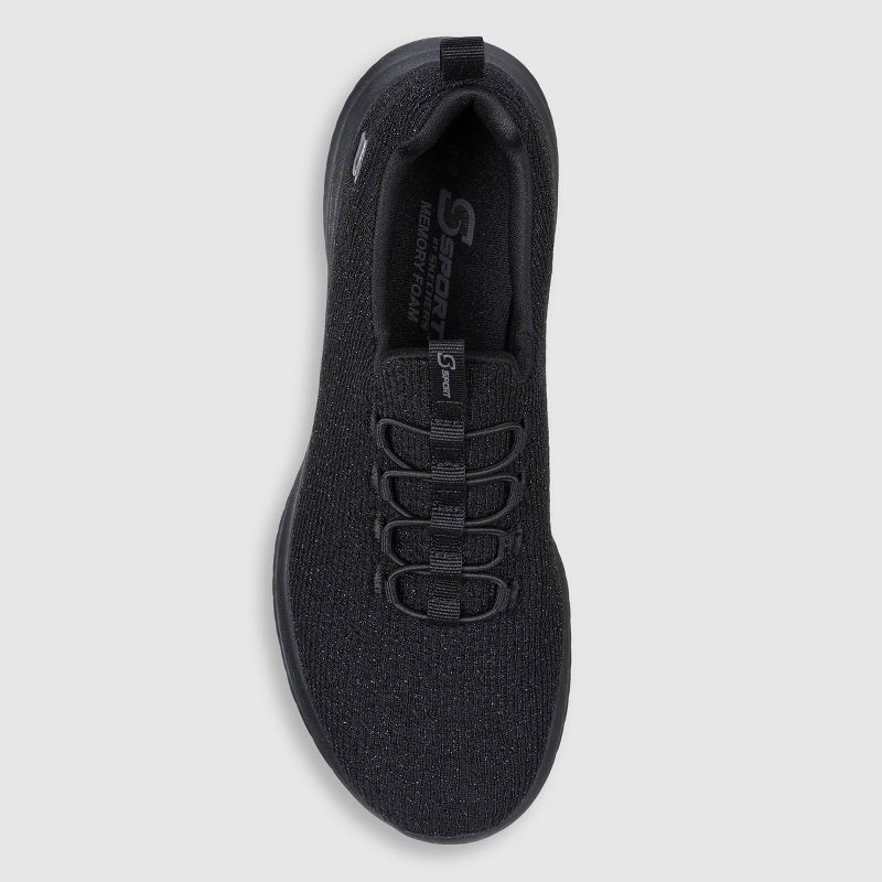 slide 3 of 4, S Sport By Skechers Women's Charlize 2.0 Slip-On Sneakers - Black 10: Cushioned Insole, Mesh Upper, 1 ct