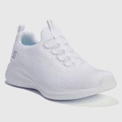 S Sport By Skechers Women's Charlize 2.0 Slip-On Sneakers - White 9.5: Cushioned Insole, Mesh Upper
