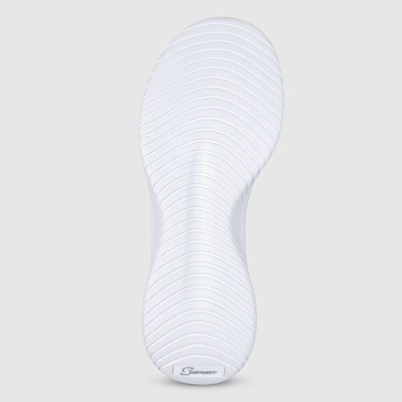 slide 4 of 4, S Sport By Skechers Women's Charlize 2.0 Slip-On Sneakers - White 11: Cushioned Insole, Mesh Upper, 1 ct