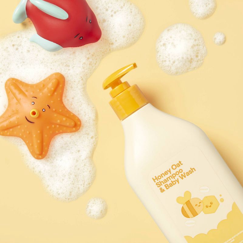 slide 2 of 4, Baby Bath Wash and Shampoo - Honey Oat - 20 fl oz - up&up™, 20 fl oz