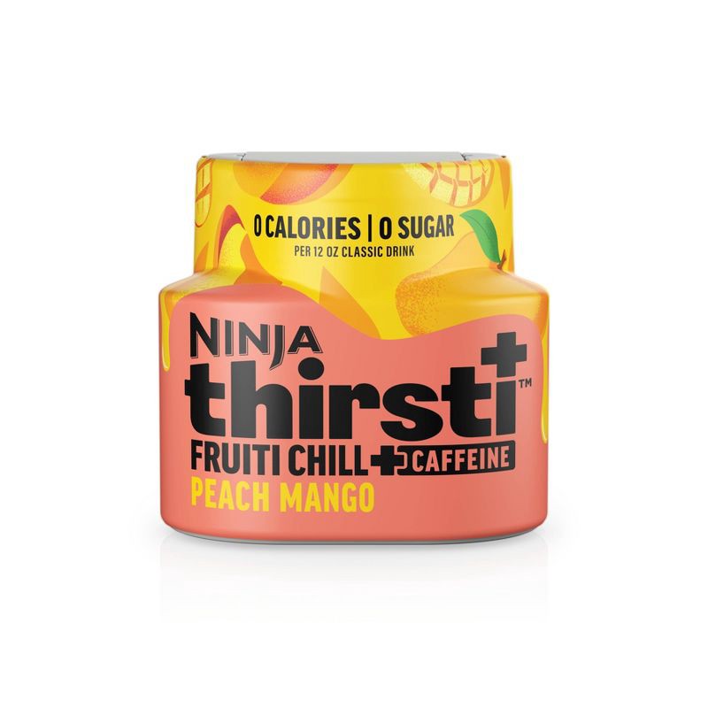slide 1 of 7, Ninja Thirsti FRUITI CHILL + CAFFEINE Peach Mango Flavored Water Drops, 1 ct