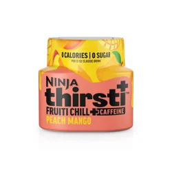 Ninja Thirsti FRUITI CHILL + CAFFEINE Peach Mango Flavored Water Drops