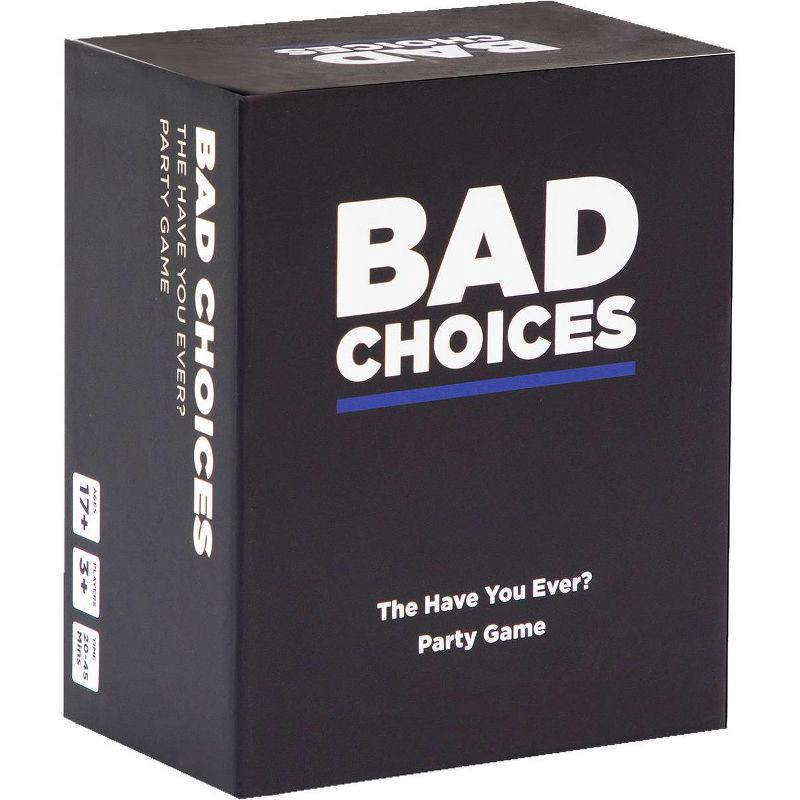 slide 1 of 3, Bad Choices Board Game: Dyce Games Party Card, Creative Thinking, 3-10 Players, 1 ct