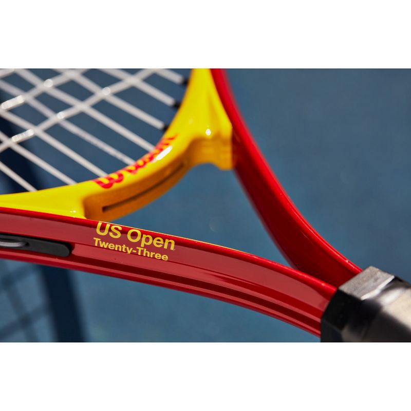 slide 3 of 7, Wilson USO Jr 23 Racquets - Red: Aluminum Alloy, Medium Flex, Traditional Frame, 1 ct
