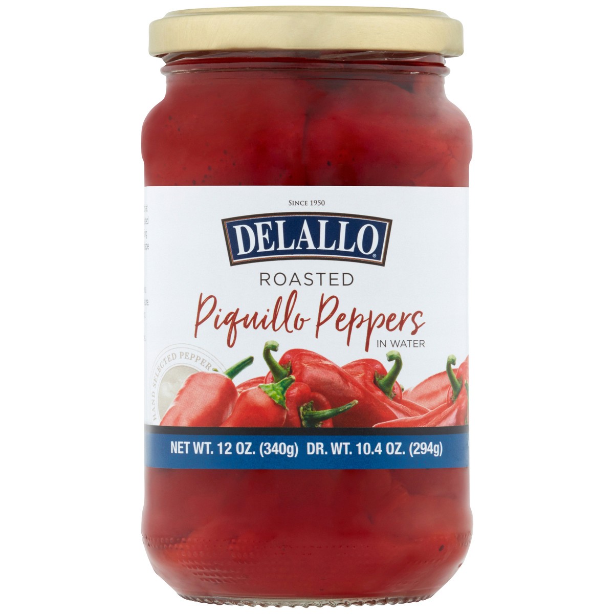 slide 6 of 12, DeLallo Roasted Piquillo Peppers, 12 oz