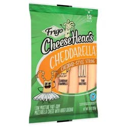 Frigo Cheese Heads Cheddarella™ Cheddar-Style String Cheese, 10 oz, 12 Count
