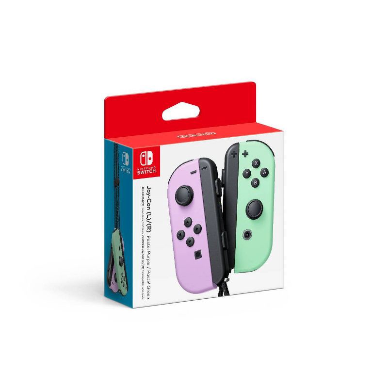 slide 1 of 6, Nintendo Switch Joy-Con L/R - Pastel Purple/Pastel Green, 1 ct